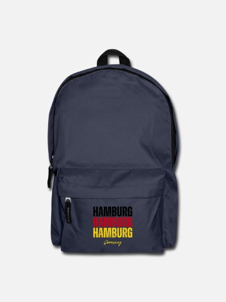 Hamburg Deutschland, Souvenir von Hamburg - Rucksack - Navy