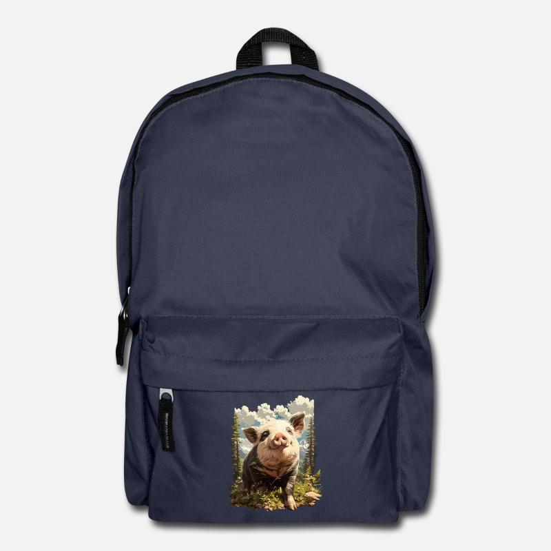 Cochon Cochon - Sac à dos - bleu marine