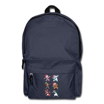 Dabbing Weihnachts Figuren Dab Weihnachten - Rucksack - Navy - Vorne