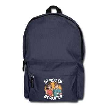 Periodontist Hygienist My Problem My Pictogram Dad - Backpack - navy - Front