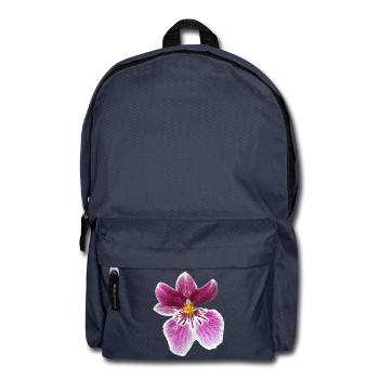 Purpurne Orchideenpracht - Rucksack - Navy - Vorne