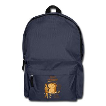 Sourdough Crust Enthusiast Bread Baking Baker - Backpack - navy - Front
