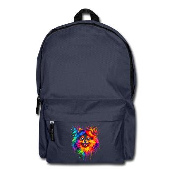 Pomeranian | Pomeranian Pop Art - Backpack - navy - Front