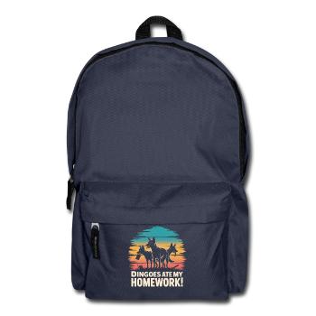 Dingo Australischer Wildhund Tierliebhaber Design - Rucksack - Navy - Vorne