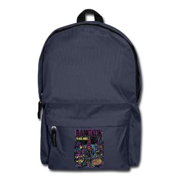 Bangkok NeonstadtThailand Signage & Streetfood - Rucksack - Navy - Vorne