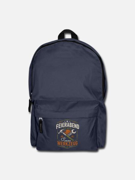 Feierabend ist mein Lieblingswerkzeug Handwerker - Rucksack - Navy