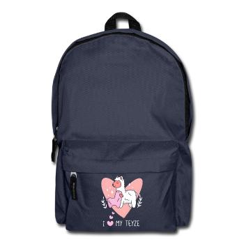 Beste Teyze Tante Türkisch Lama Geschenk Idee - Rucksack - Navy - Vorne