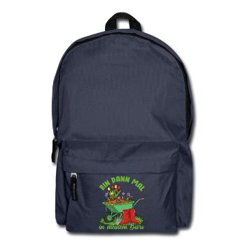 Garten Blumen Frühling Büro Lustiger Spruch - Rucksack - Navy - Vorne