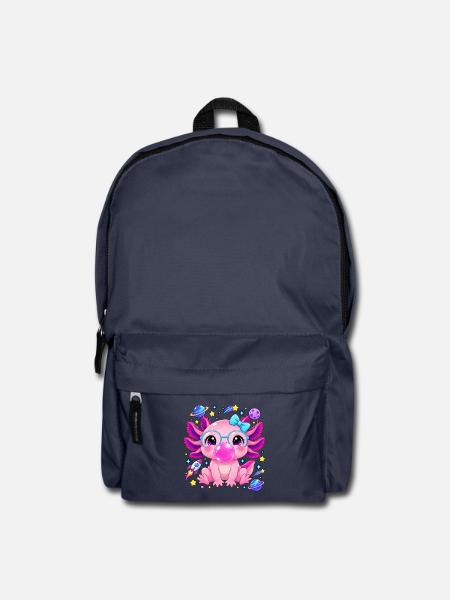 Axolotl Kostüm Kaugummi Süß Kawaii Kinder Mädchen - Rucksack - Navy