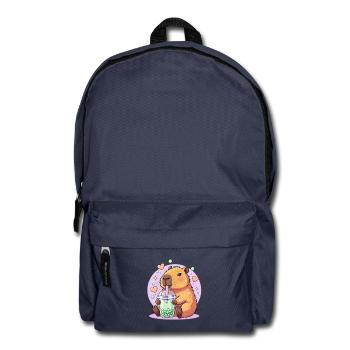 Kawaii Boba-Haustier mit Herz - Rucksack - Navy - Vorne