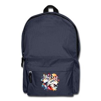 Grauwolf Geschenk - Rucksack - Navy - Vorne