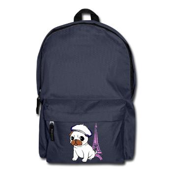 Paris Mops - Rucksack - Navy - Vorne