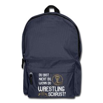 Wrestling schauen - Rucksack - Navy - Vorne