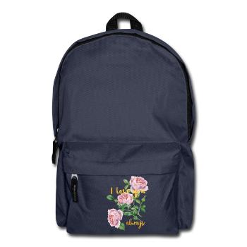 I love you- ALWAYS -Ich liebe dich- immer - Rucksack - Navy - Vorne