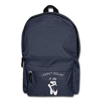 BALLET I DO NOT SQUAT I PLIE SHIRT - Backpack - navy - Front