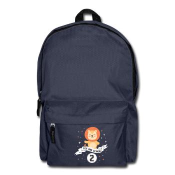 2 GEBURTSTAG KLEINKIND BABY BRUDER SCHWESTER TANTE - Rucksack - Navy - Vorne
