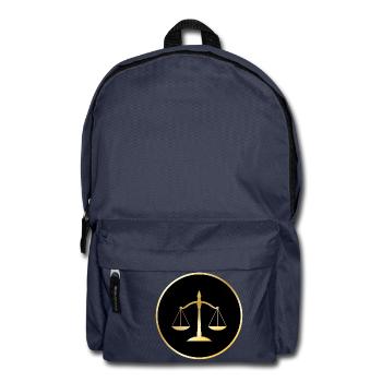 rechtsanwalt anwalt lawyer judge richter law justi - Rucksack - Navy - Vorne