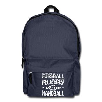 Handball Shirt - Götter spielen Handball - Rucksack - Navy - Vorne