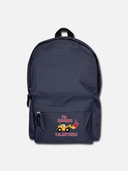 Bagger Liebe Herzchen Herz valentinstag Geschenk - Rucksack - Navy