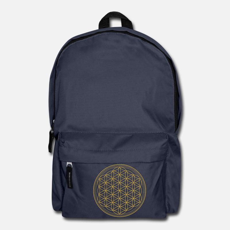 Blume des Lebens - Rucksack - Navy
