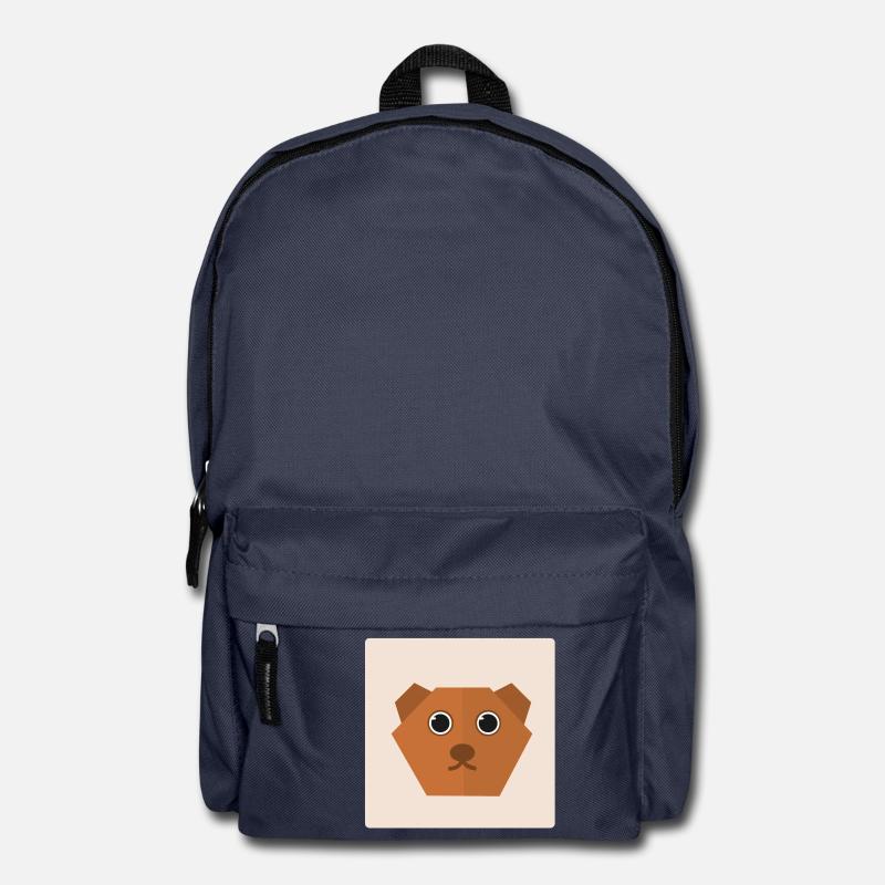 Bär Doodle Geschenkidee - Rucksack - Navy