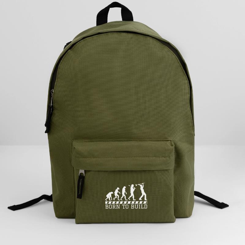 Evolution construction worker gift construction job work Backpack