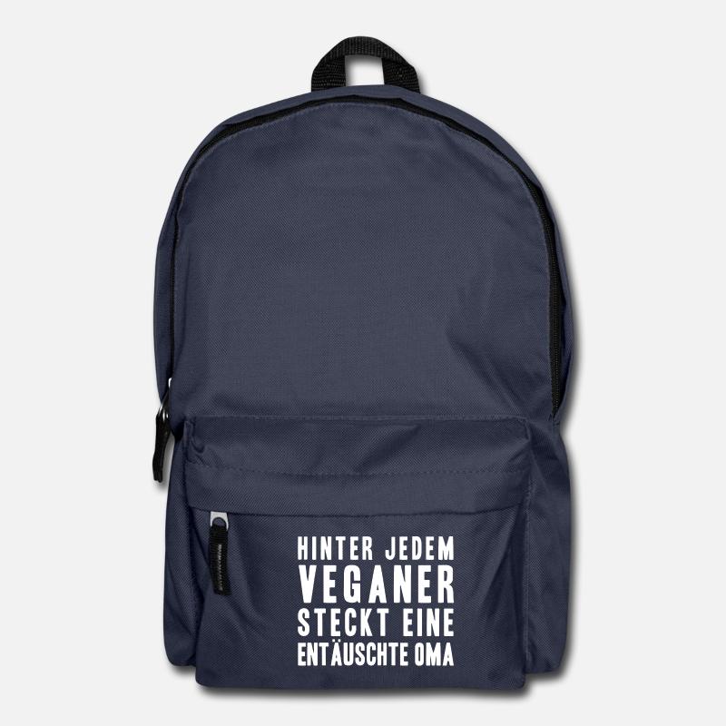 Veganer Oma Omie Essen Geschenkidee - Rucksack - Navy