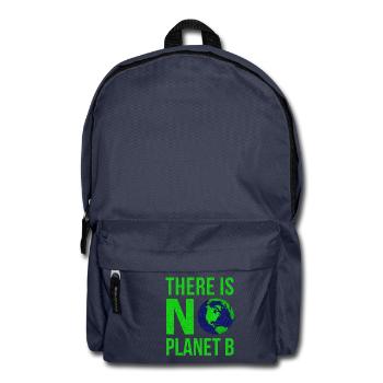 Il n'y a pas de planète B - Jour de la Terre - Sac à dos - bleu marine - Devant