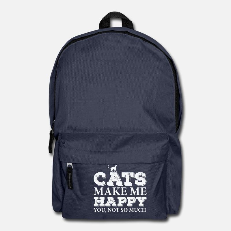 Funny cat - Backpack - navy