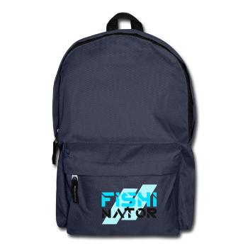 Fisherman fishinator fishing fish gift - Backpack - navy - Front