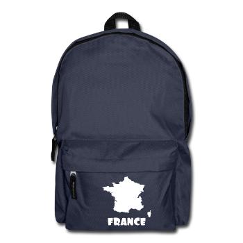 Cadeau France carte cool - Sac à dos - bleu marine - Devant