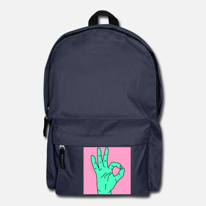 okay pink - Backpack - navy