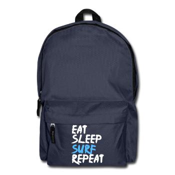 Eat Sleep Surf Repeat - Backpack - navy - Front