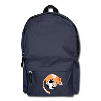 Cat with football - Backpack - navy - Front