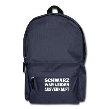 schwarz war leider ausverkauft - Rucksack - Navy - Vorne