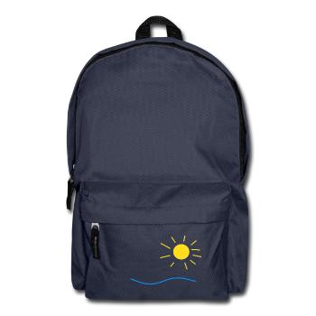 Sonne und Meer - Rucksack - Navy - Vorne