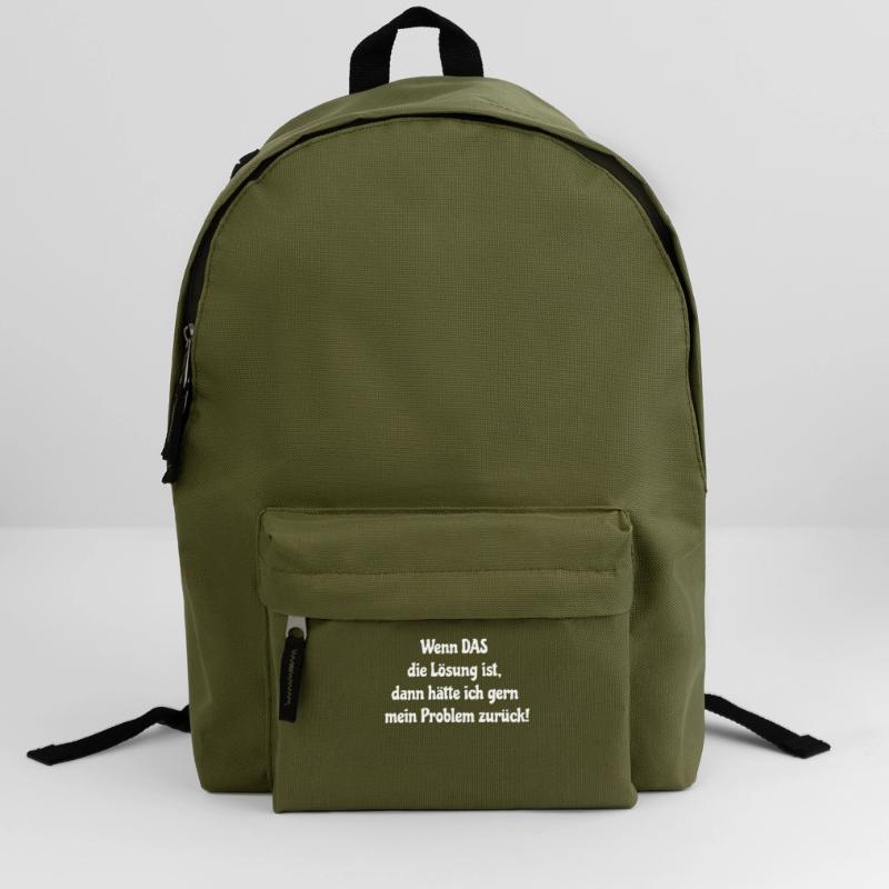 Solution -> Problem Back - Great gift idea Backpack