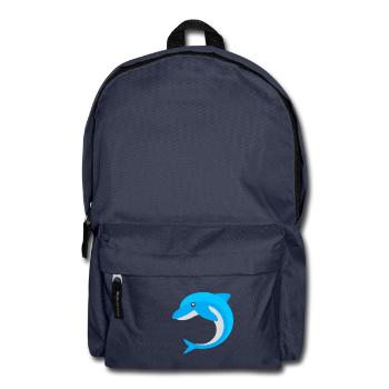 blauer Delphin - Rucksack - Navy - Vorne