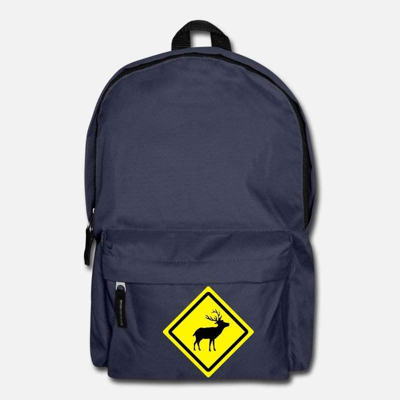 deer roadsign - Sac à dos - bleu marine