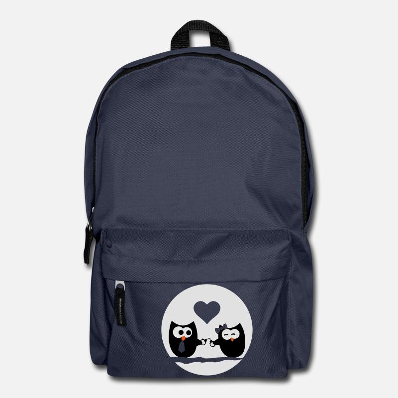 Valentine's Day Owls - Backpack - navy