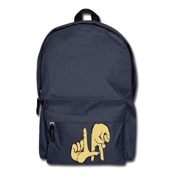 los_angeles_handzeichen_2 - Rucksack - Navy - Vorne