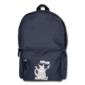  coole Katze Heavy Metal - Rucksack - Navy - Vorne