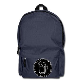 Bees here - Oder ich fall um! - Backpack - navy - Front