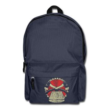 Holz Holzfäller Kettensäge Motorsäge Wald Säge - Rucksack - Navy - Vorne