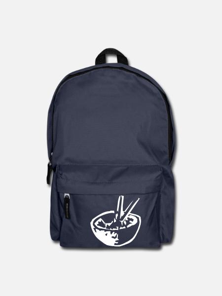 Schuessel mit Essen - Rucksack - Navy