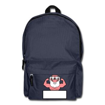 shield text write frame old grandpa grandfather ho - Backpack - navy - Front