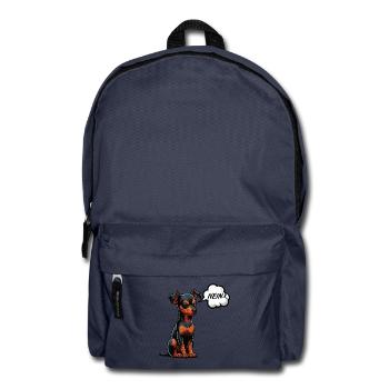 Pas de Pinscher miniature Pinscher Propriétaire de Pinscher - Sac à dos - bleu marine - Devant