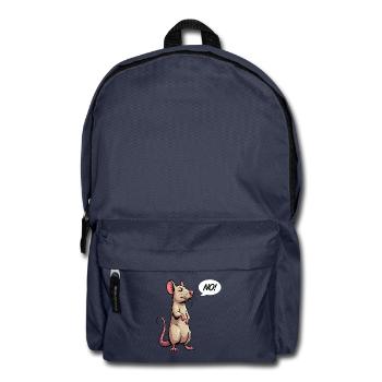 No Rat, Ratten, Rattenbesitz, Rattenliebhaber, Rattenliebhaber - Backpack - navy - Front