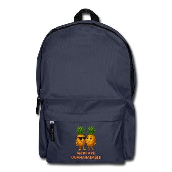 Unananasable Duo – Fruit Love - Backpack - navy - Front