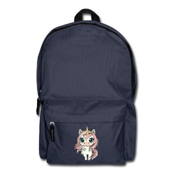 Zombie Einhorn – Süß aber Gruselig - Rucksack - Navy - Vorne